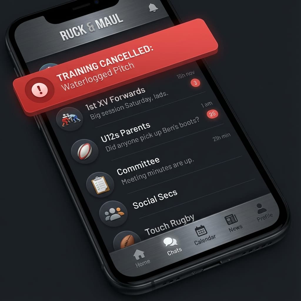 Club Communications interface